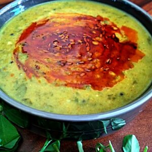 Methi Chi Patal Bhaji - Maharashtrian Style | Methi Saag Without Onion & Garlic https://thespicycafe.com/wp-content/uploads/2021/02/maharashtrian-style-methichi-patal-bhaji-fenugreek-leaves-indian-curry.jpg https://thespicycafe.com/methi-chi-bhaji-methi-saag-recipe/