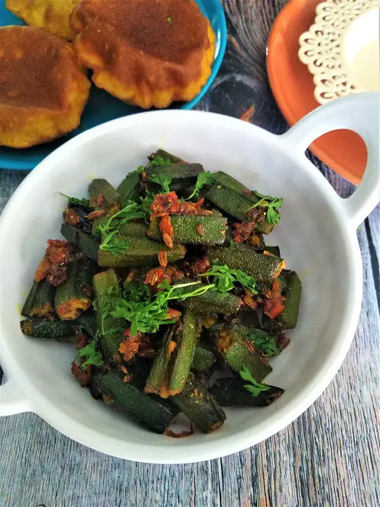 Bhindi Masala - Vegan Okra Masala https://thespicycafe.com/bhindi-masala-vegan-okra-masala-recipe/