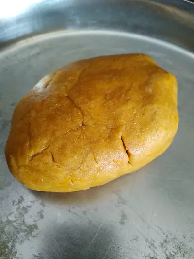 Lal Bhoplyache Gharge - Sweet Pumpkin Poori https://thespicycafe.com/lal-bhoplyache-gharghe-recipe/