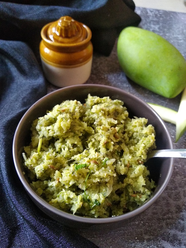 Instant Kairichi Chutney | Kacche Aam Ki Chutney | Raw Mango Chutney https://thespicycafe.com/wp-content/uploads/2022/05/IMG_20220502_110542.jpg https://thespicycafe.com/raw-mango-chutney-recipe/