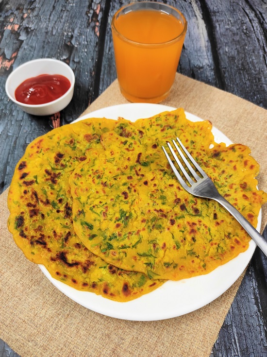 methiche dhirdhe methi chilla fenugreek pancake savoury diabetic friendly vegan recipe