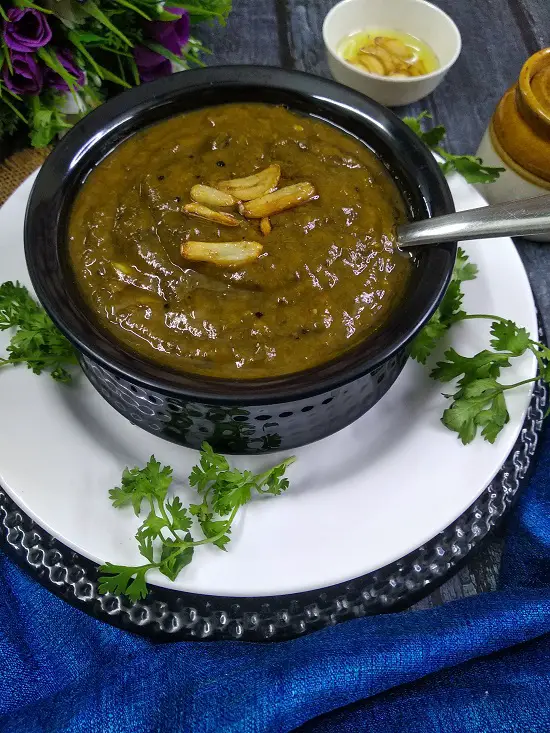 vegan plantbased ambadi chi patal bhaji maharashtrian style