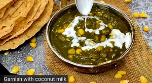 Corn Palak | Spinach Corn Curry https://thespicycafe.com/wp-content/uploads/2022/08/CORN-PALAK-34.jpg https://thespicycafe.com/palak-corn-sabji/