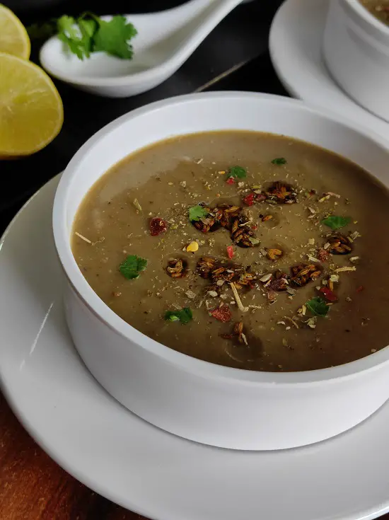green gram moong dal soup vegan vegetarian Indian protein rich diabetic friendly recipe