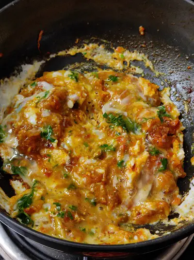 Egg Bhurji Street Style | Anda Bhurji (Mumbai Street Food) https://thespicycafe.com/egg-bhurji-recipe/