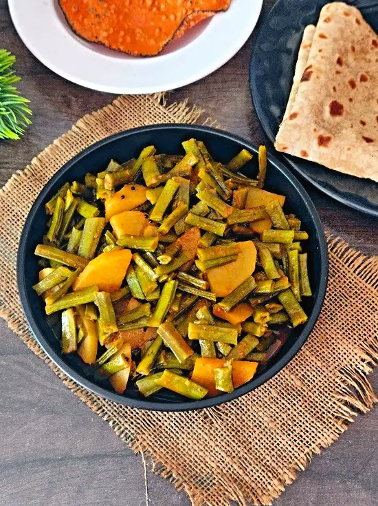 Gavar Bhaji Maharashtrian Style | Gawar Ki Sabji (With Peanuts) https://thespicycafe.com/wp-content/uploads/2022/12/1670311054879.jpg https://thespicycafe.com/category/no-onion-garlic-recipes/
