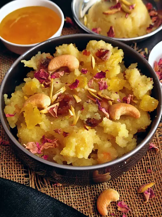 Pineapple Sheera With Pineapple Syrup | Pineapple Kesari | Pineapple Halwa https://thespicycafe.com/wp-content/uploads/2023/03/112-pineapple-sheera-halwa-kesari-godacha-sheera-maharashtrian-goad-sheera-semolina-pudding-vegetarian-easy-quick-simple-no-onion-no-garlic-breakfast-snack-Indian-dessert-sweet-recipe.jpg https://thespicycafe.com/category/vegetarian-recipes/