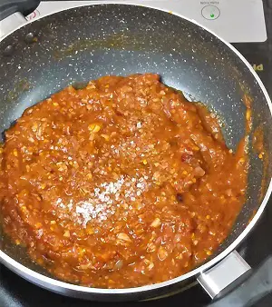 Pasta In Red Sauce | Red Sauce Pasta Recipe https://thespicycafe.com/pasta-in-red-sauce/