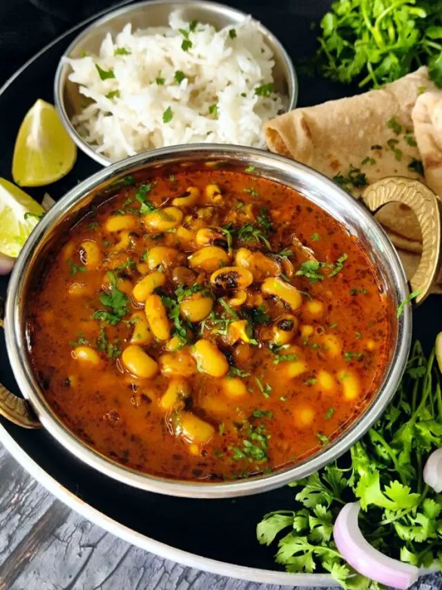 Easy & Healthy Lobia Masala (Black Eyed Beans Curry)