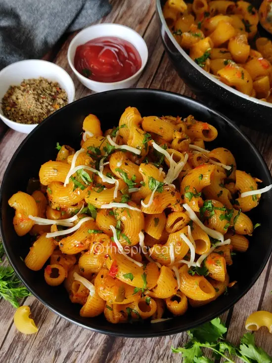 Masala Macaroni Pasta Indian Style (Desi Pasta) https://thespicycafe.com/wp-content/uploads/2023/11/2-masala-macaroni-pasta-Indian-style-desi-quick-easy-simple-vegetarian-breakfast-snacks-lunch-dinner-one-pot-instant-pot-kids-party-appetizer.png https://thespicycafe.com/author/anjupurandare/