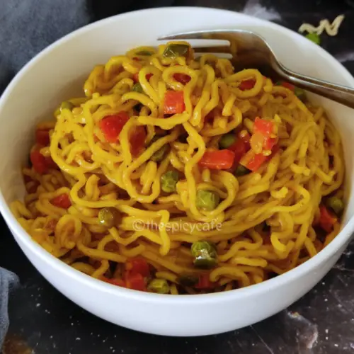 instant maggi masala noodles Indian snack easy quick simple lunch dinner brunch kids vegan vegetarian party appetizer